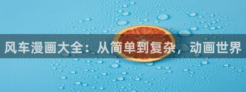yy漫画大全：风车漫画大全：从简单到复杂，动画世界